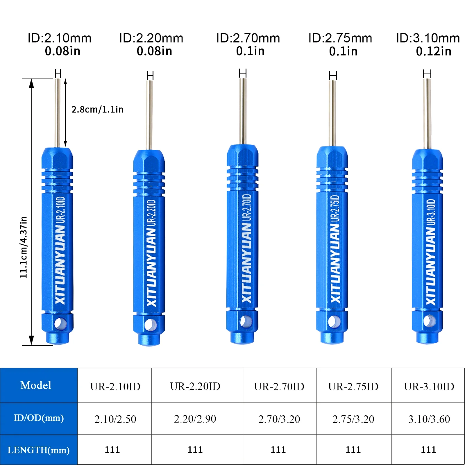 5 Buah Kit Alat Pelepas Terminal Ekstraktor Pin untuk Konektor Soket JST/AMP /Molex Tipe Tabung Konektor Pria dan Wanita