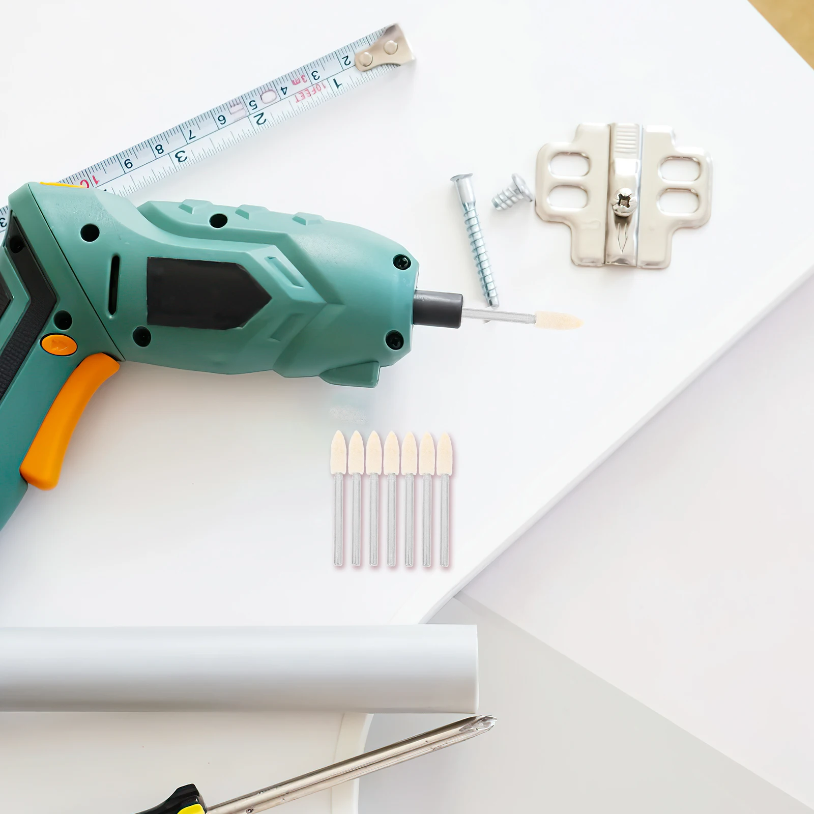 

12Pcs 4mm Wool Buffing Wheel Polishing Bits for Jewelry Watches Glass Ceramics Felt for Polishing Wool Grinding Wheels