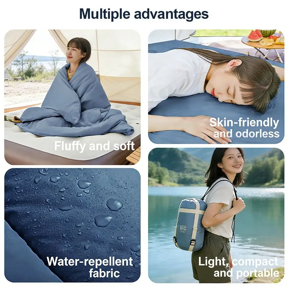 

Warm Camping Sleeping Bag Mini 680g Backpacking Sleeping Bag Comfort Waterproof Sleeping Bag for Adults