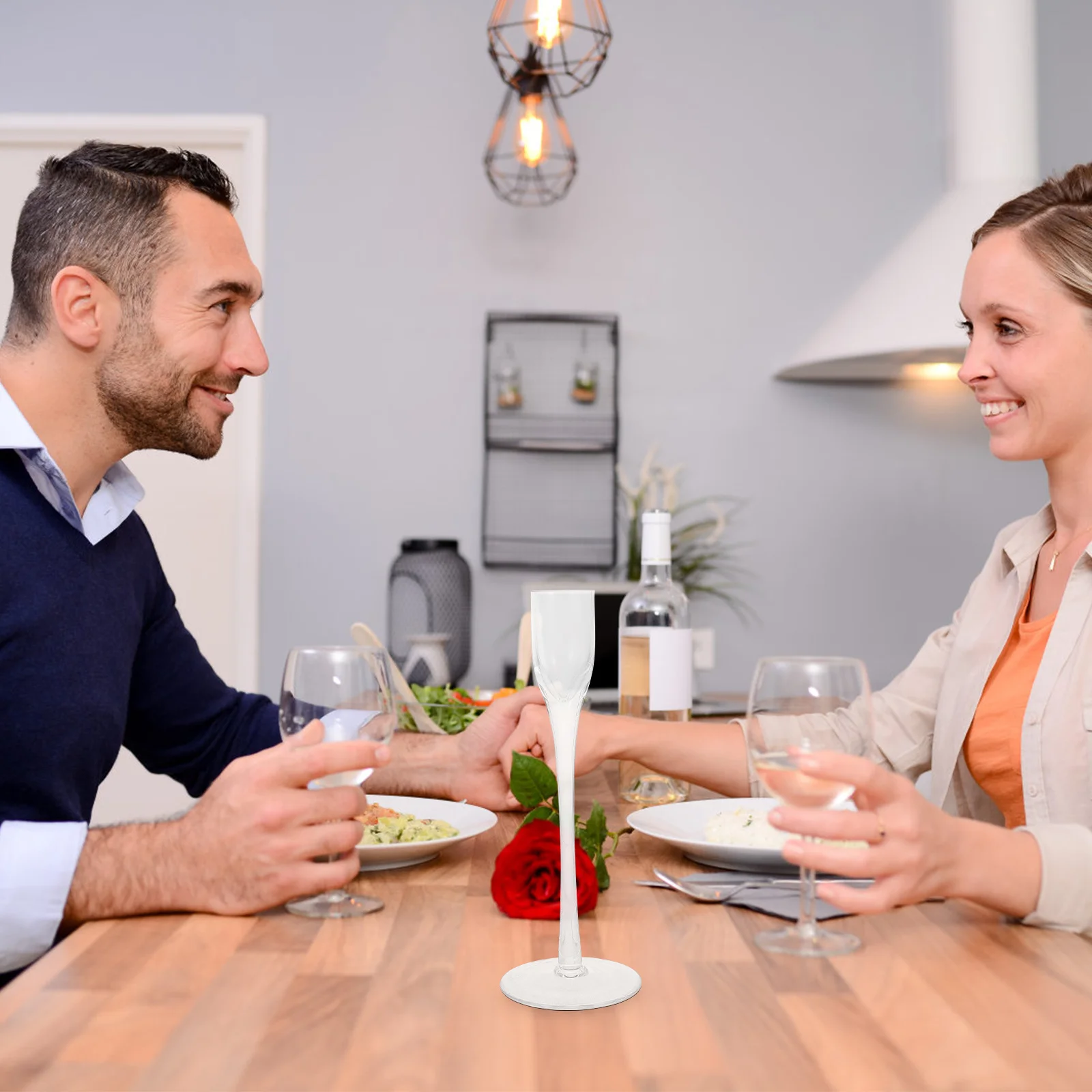 

3Pcs Glass Pillar Holders Romantic Wedding Stand Decorative Table Centerpiece for Home Party Kitchen Living Room