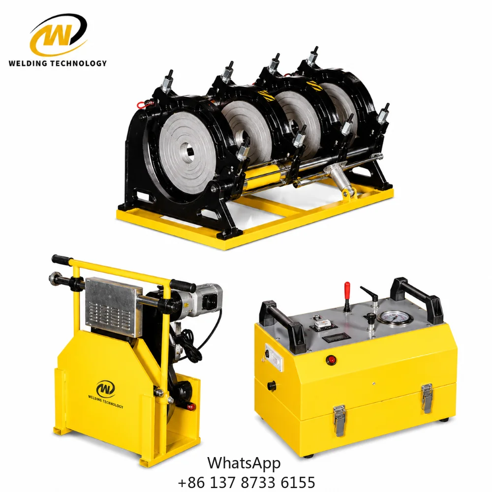 New CE Certified High Quality 50mm-250mm High Precision Hydraulic Butt Fusion Welding Machine HDPE Thermal Butt Welding