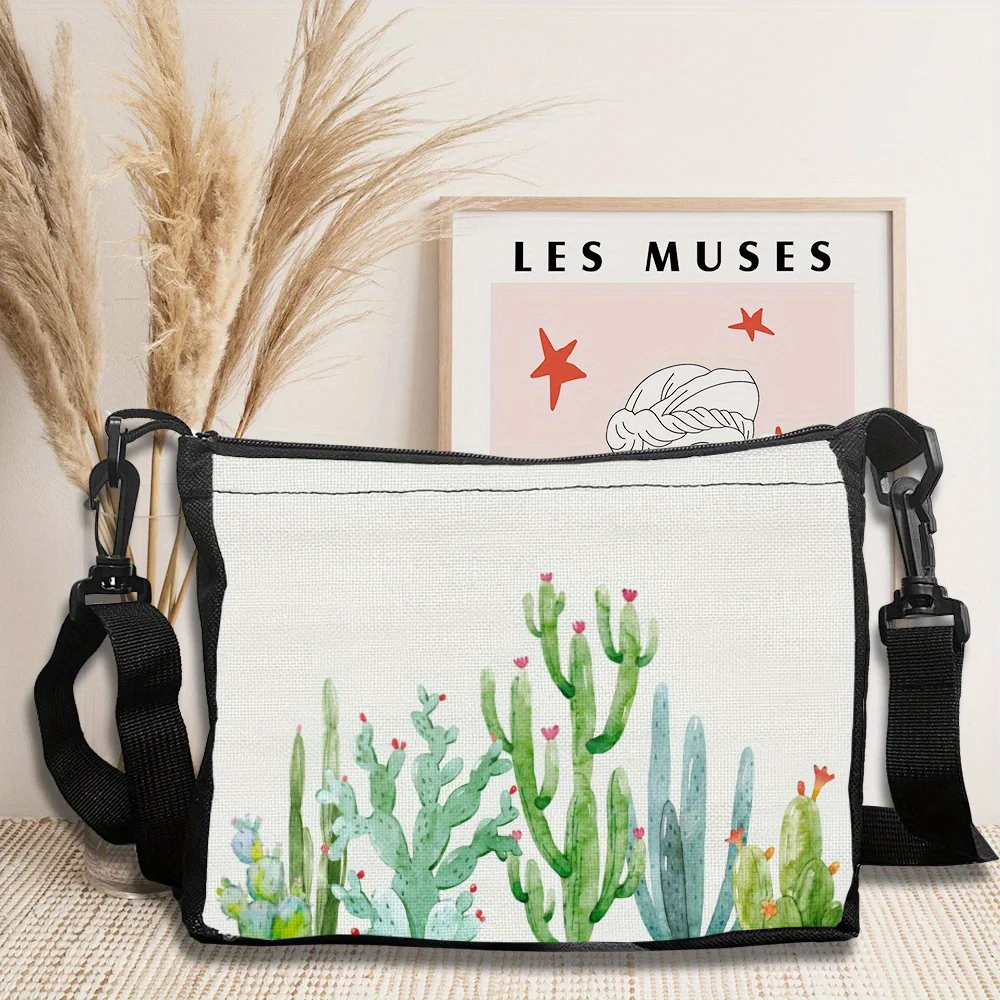 

Cactus Mode One-shoulder Bag with Adjustable Shoulder Strap Outdoor Leisure Travel Cross-shoulder Bag,for Daily Use
