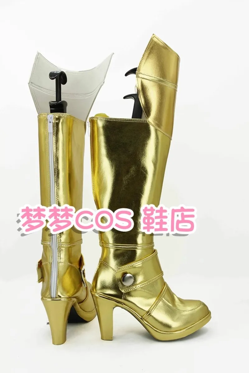 เฟท สเตย์ ไนท์ เนโร คลอเดียสคอสเพลย์เครื่องแต่งกายรองเท้าอะนิเมะแฮนด์เมดหนังเทียมสีทองรองเท้าบูทรองเท้า