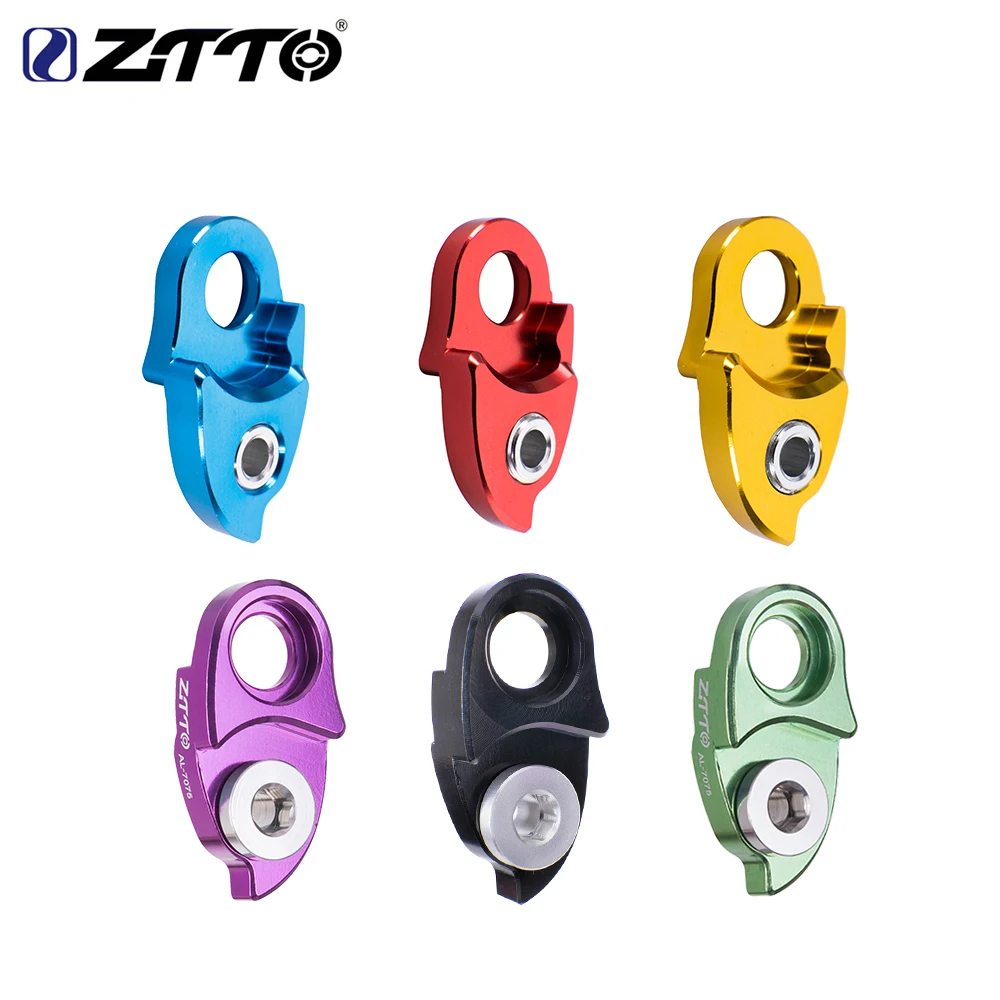 ZTTO MTB Mountain Bike Road Bicycle Rear Hanger Derailleur Extension hook Extender for Parts 11 42 46 50 52t Cassette Colorful