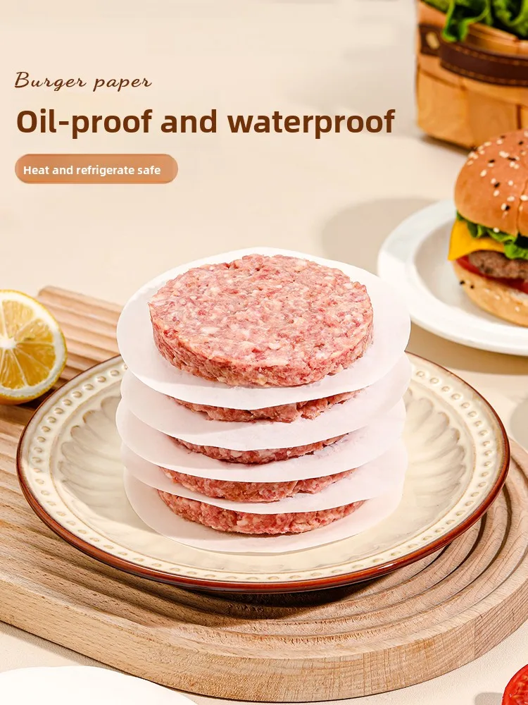 Papel de Silicona de ado Alimenticio para Empanadas de Carne, Revestimiento para Vaporera, Aislento para Congelados, Ute...