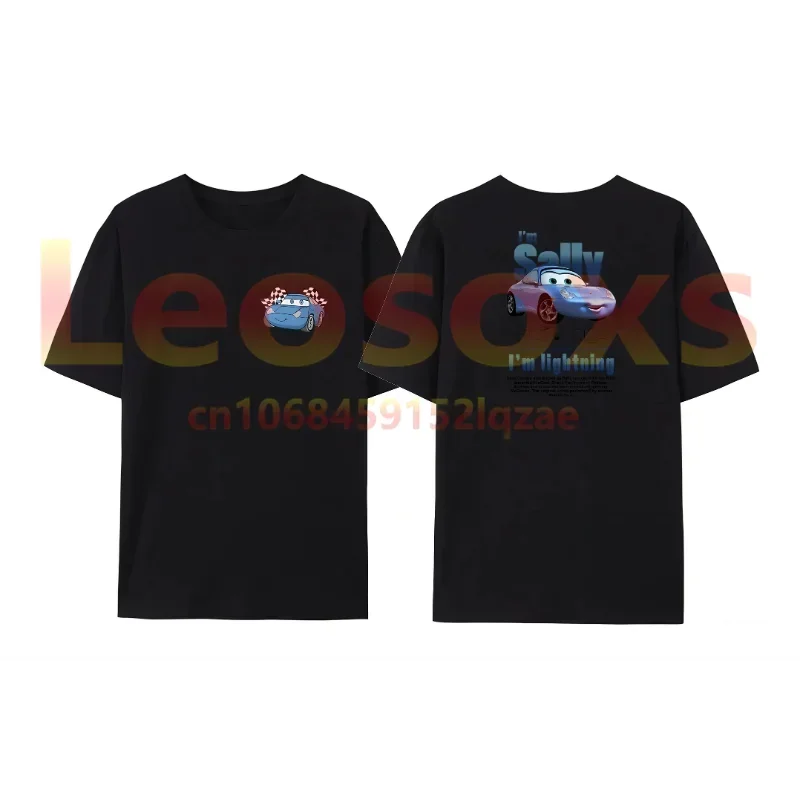 GO1 2024 Cars Matching Shirt, Mcqueen and Sally Couple T-shirt Kachow L. Mcqueen, Im Lightning Sally Cars Shirt, Lightning Movie