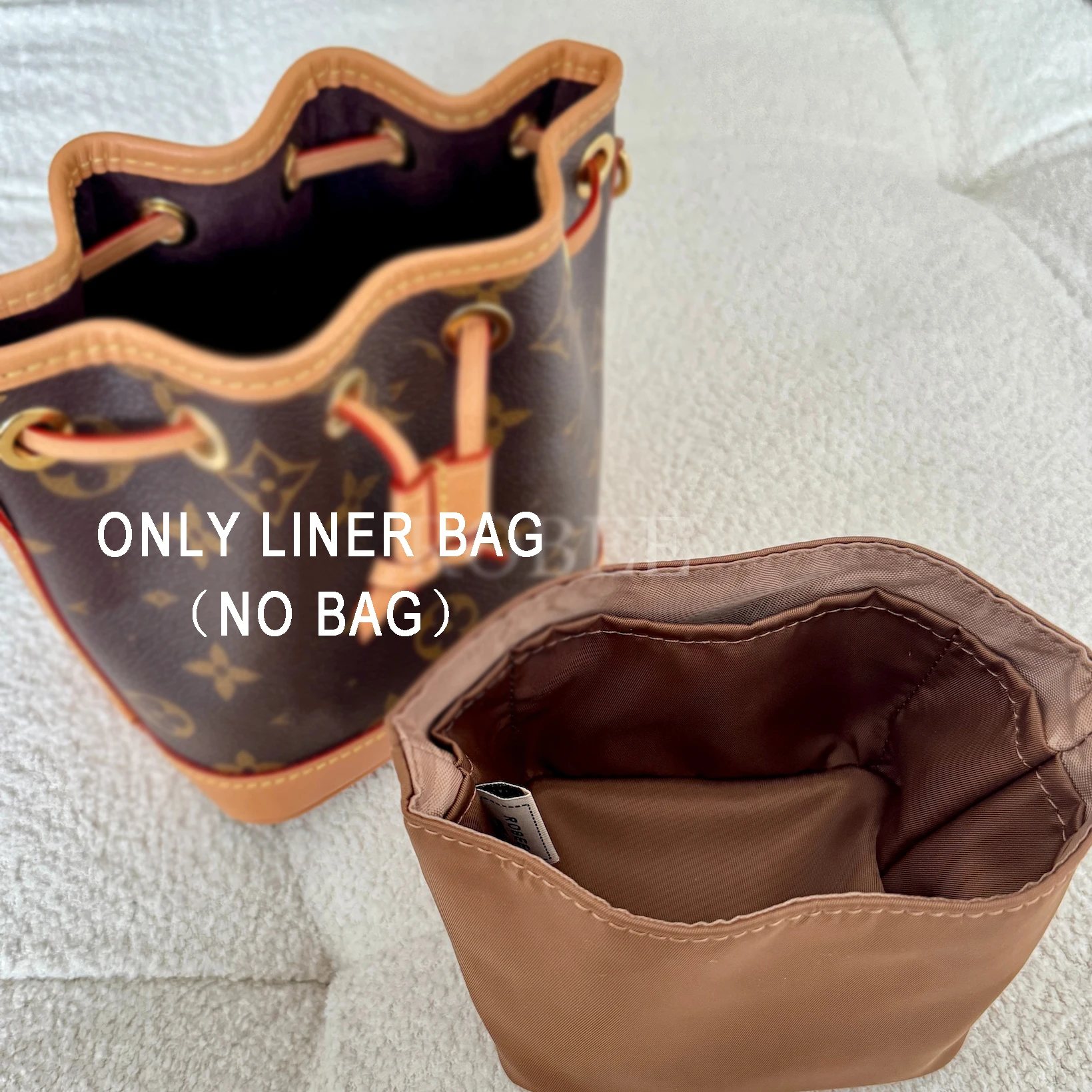 Rose ONLINE For LV NanoNoe sleeve bag, mini bucket bag, inner tank bag, medium bag, support storage bag