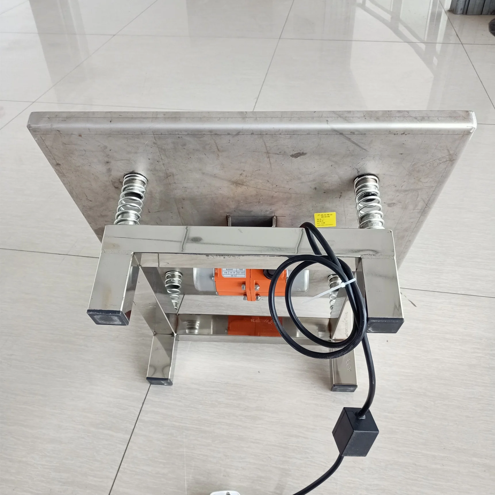 Stainless steel vibrating table small concrete vibrating table test bench test block vibrating platform 50cm x 50cm