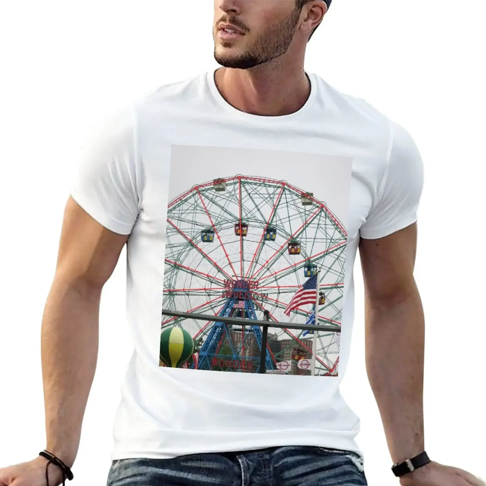 Wonder Wheel T-Shirt customs funnys black t-shirts for men