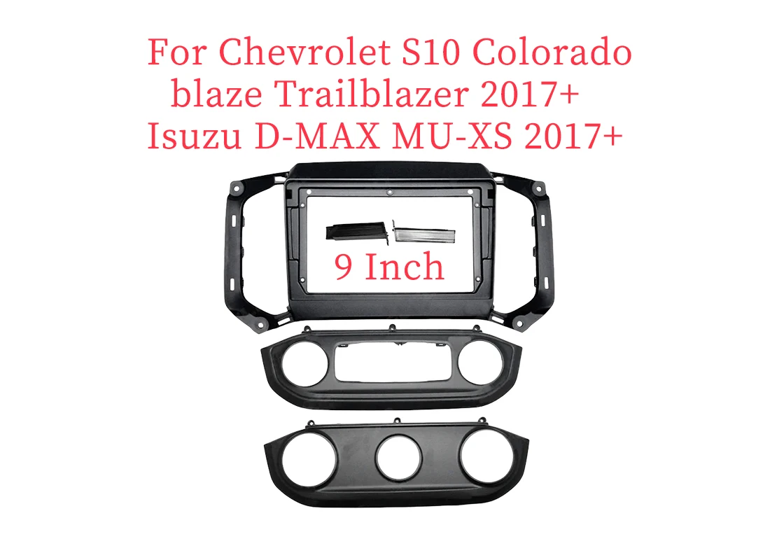 9 Inch Car Frame Fascia Adapter For Chevrolet S10 Colorado Blaze Trailblazer Isuzu D-MAX MU-XS 2017+