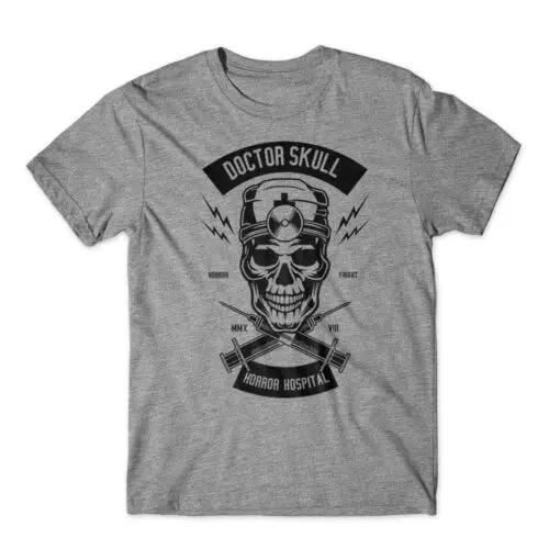 Dokter Skull T-Shirt 100% Katoen Premium T-Shirt Nieuw