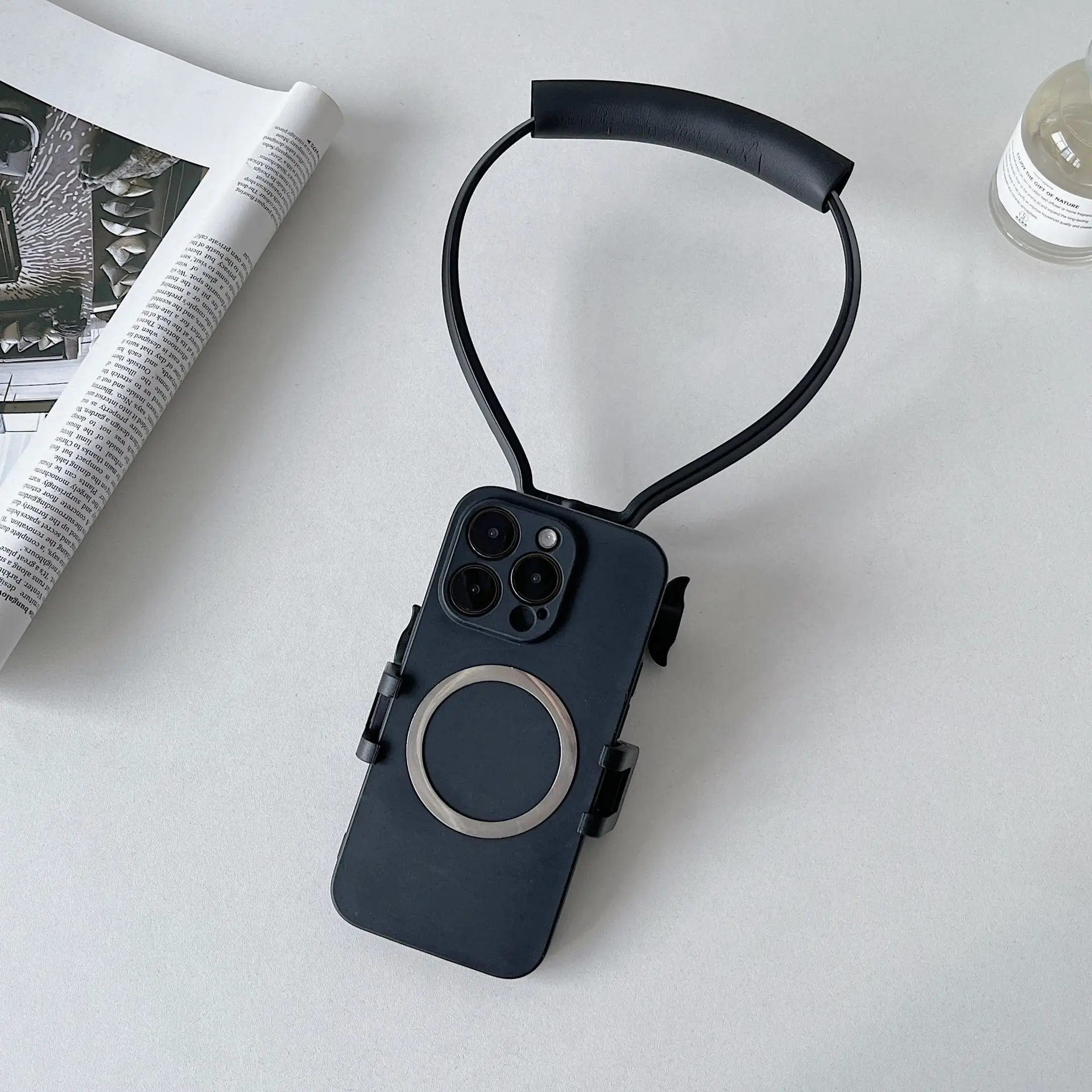 Wearable Neckhanging Phone Stand Holder First Perspective Recording of Life for GoPro Camera Cellphone Universal Neck Brackets