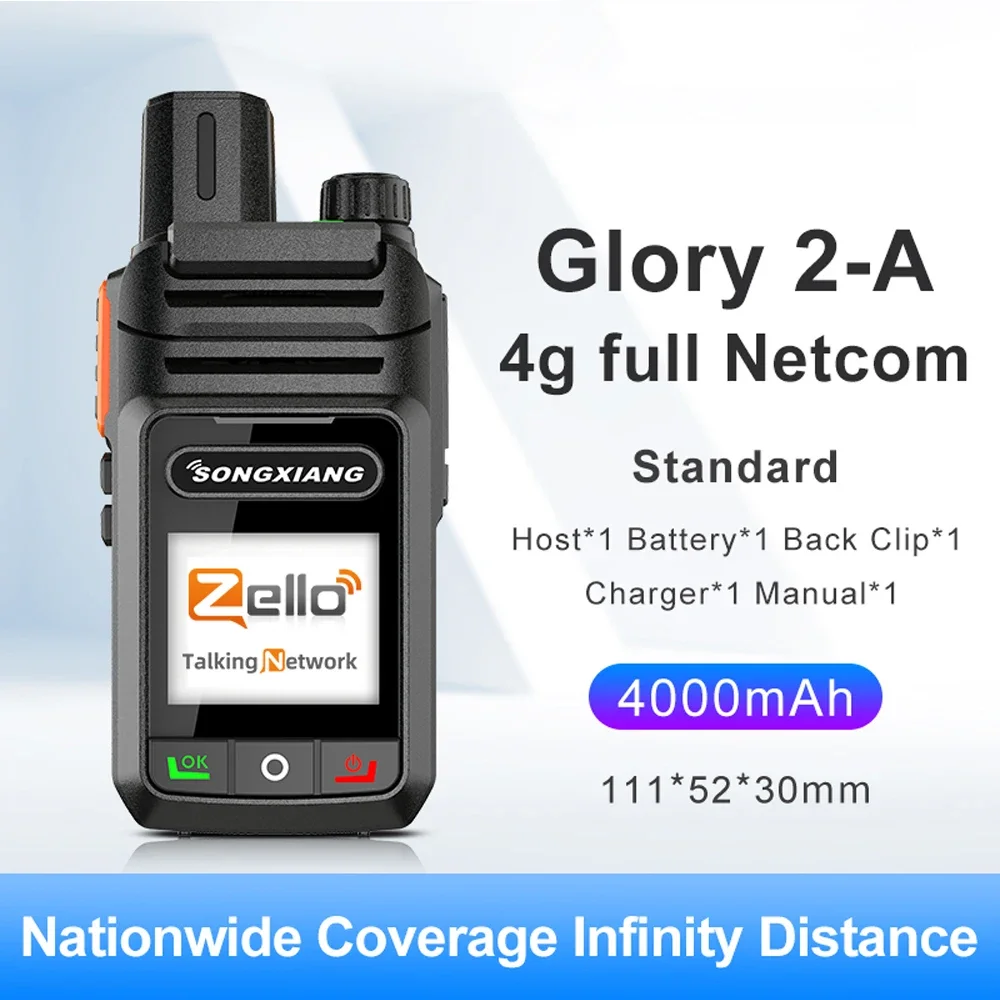 A2D songxiang SIM 4G 3G GSM Radio di rete WIFI POC a lungo raggio Woik Toik Zello PTT interfono globale baofeng Walkie talkie