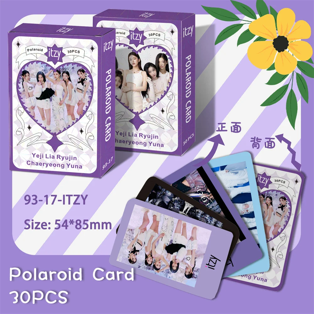 30pcs Kpop ITZY Postcard Albums CHESHIRE Lomo Cards Yeji Lia Ryuji Chaeryeong Yuna Photocard For Fans Collection Gift