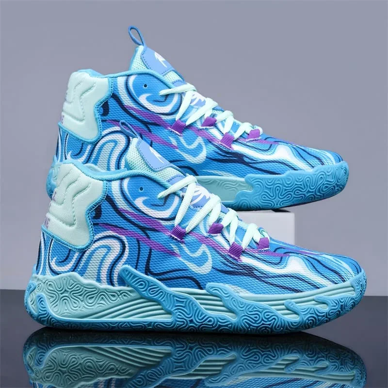 Herren Basketballschuhe Atmungsaktive Sneakers Leichte Damen Hochwertige Athletische Laufschuhe Unisex Trainer Outdoor Unisex – Detail 9