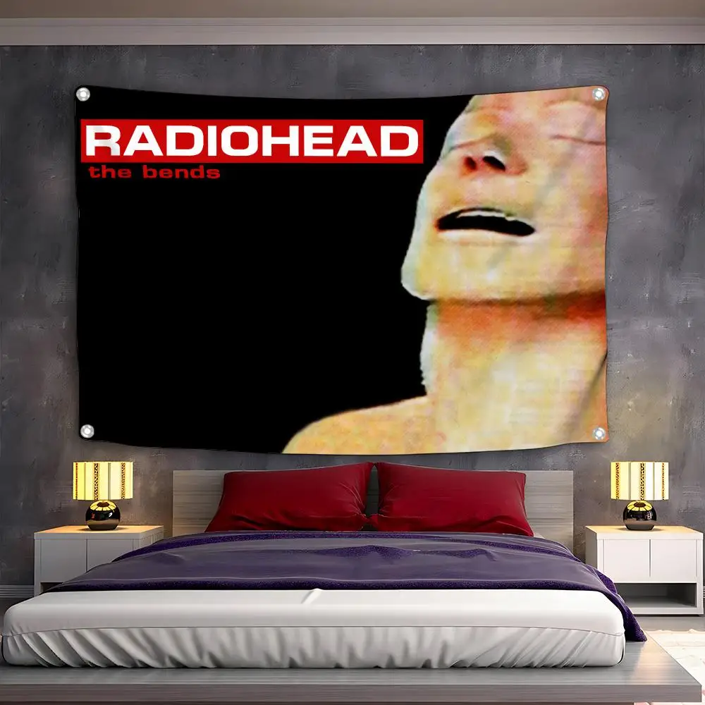 R-Radiohead Rapper Rock Flags Custom Camping Outdoor Garden Room Bedroom Decor Party Backdrops Wall Art Family Gifts