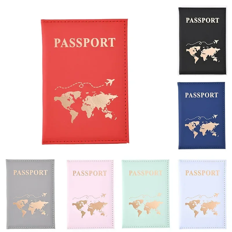 2024 New Fashion Credit Card Holder Wallet Pouch Simple Passport Cover for Women Men Travel Wedding Passport ID Holders Case