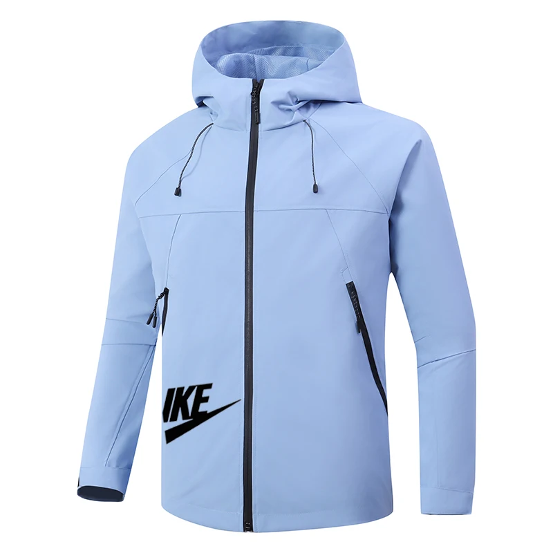 2025 Men's Spring and Autumn Mountaineering Casual Windproof and Waterproof Windbreaker Pilot Zipper hooded jacket