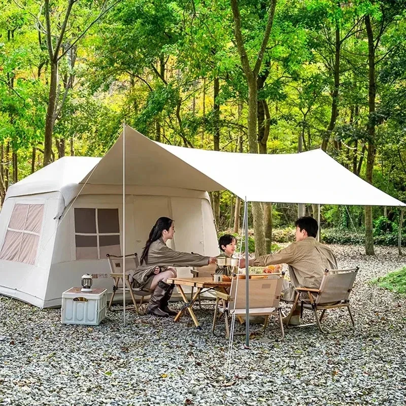 

Luxury Portable Outdoor Air Tent for Family Camping Large Space Waterproof Ox Cloth Inflatable