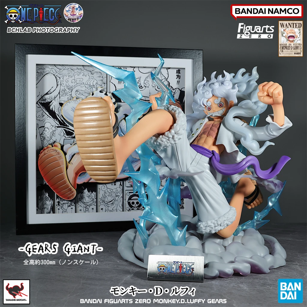 

В наличии Bandai One Piece Figuarts ZERO Gear 5, Ника Луффи, фигурка гигантского бога Солнца, форма пробуждения, официальная модель статуи аниме