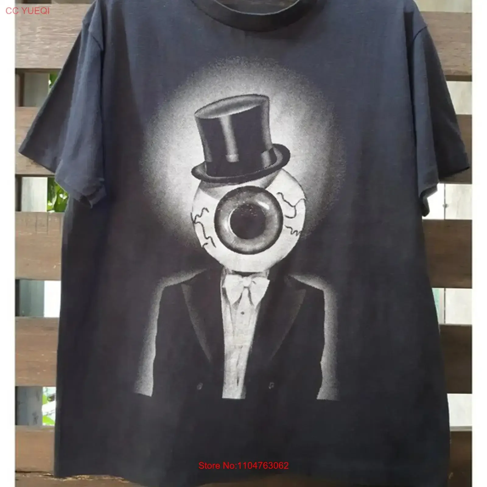 The Residents Eyeball in Top Hat T shirt All S to 5XL vintage Washed Slightly homme graphic streetwear Top For Everyday Wear