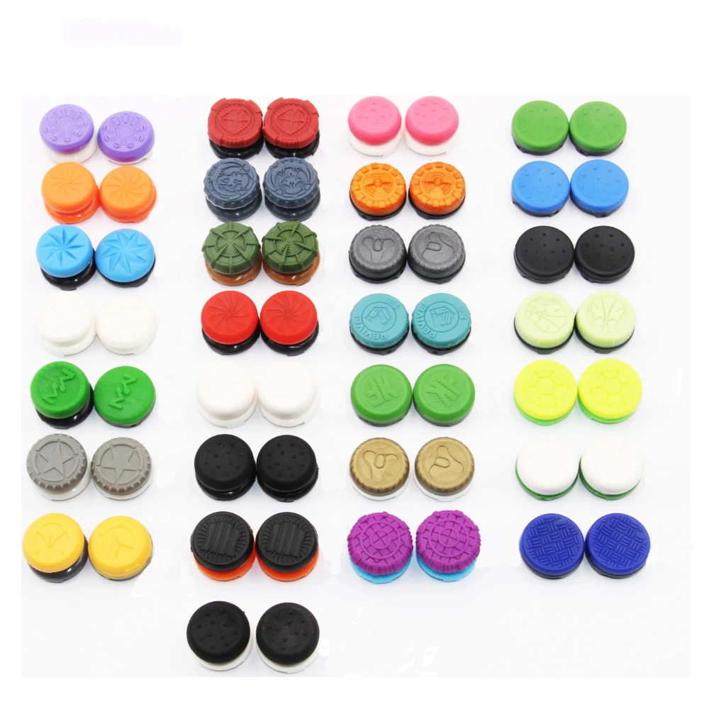 2pcs Thumbstick Cover Game Controller Accessories,1 pair Thumb Stick Grip Caps Thumb Button Cap,for PS4 Controller Parts Accesso