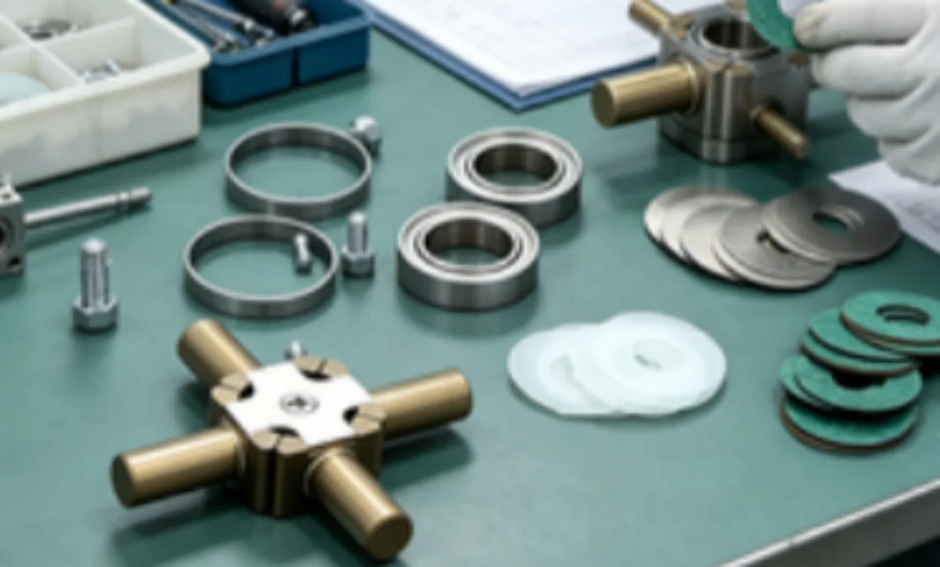 1/10 RC Drift Car LSD Conversion Differential Rebuild Kit, Metal Cross‑Axle Bearings and Washers Replacement Parts