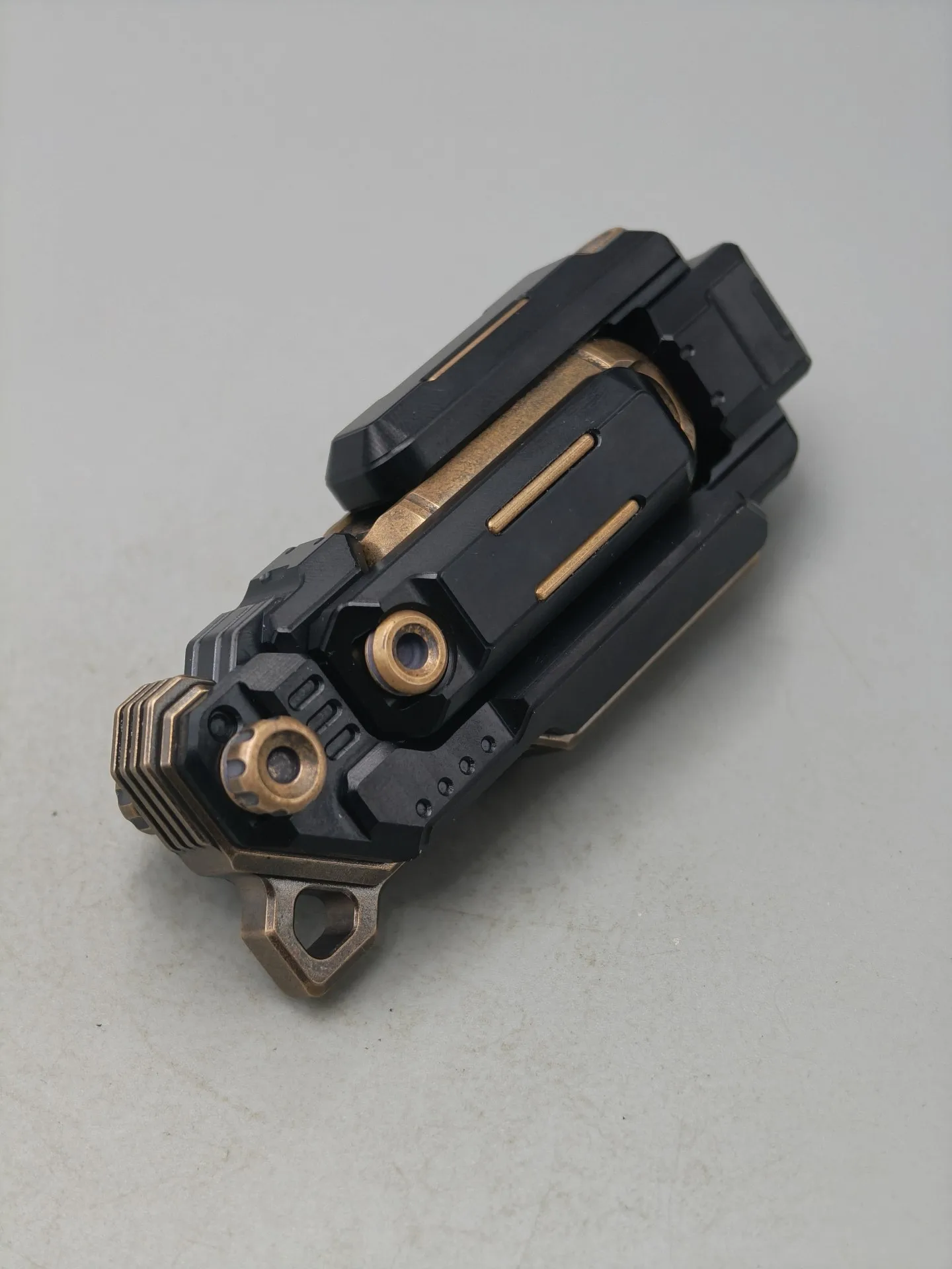 Used EDC Play Wulezhi Shock 2.0 Mechanical Push Card Edc Metal Decompression Toy Tide Play Black Technology Appearance
