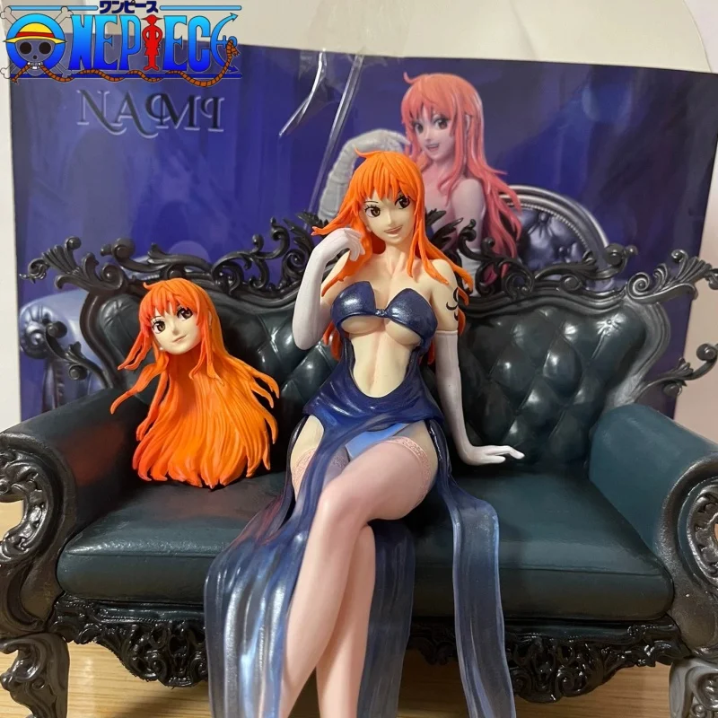 Anime Figura Nami Com Sofá, Sexy Thug Série, Action Figurine, Modelo PVC, Coleção, Desktop Ornamentos, Presentes Toy Boy, Hot