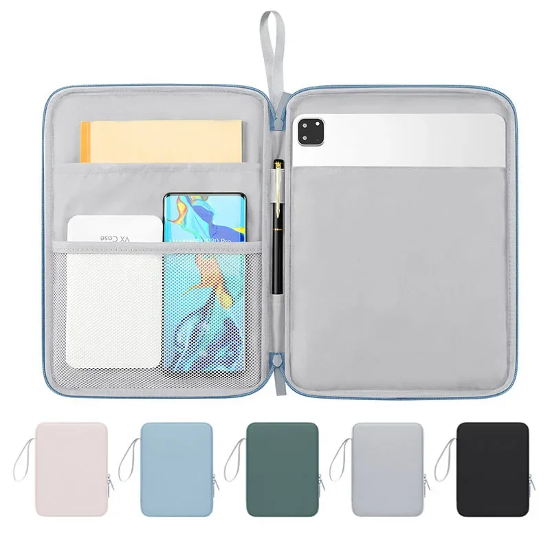

Чехол-сумка для iPad 10th 10.9, чехол для сумки 10,2 7/8/9th Pro 11 12,9 Mini 6 Air для Xiaomi Samsung, водонепроницаемый чехол на молнии