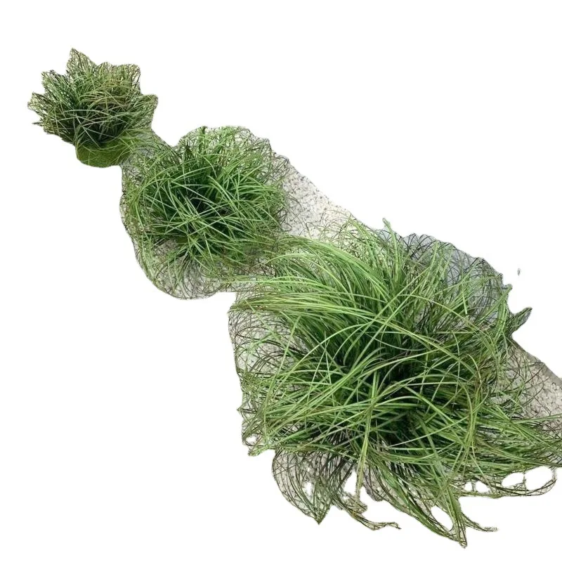 Simulation cassava decorative ornament, fake reed golden silk sepia fine leaf haystack shrub grass landscaping combination