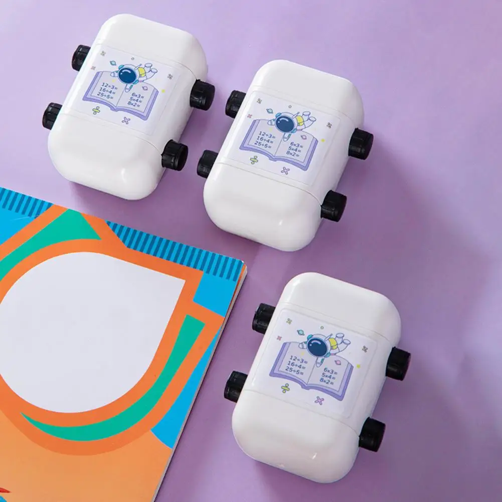 Práctica práctica de matemáticas, sello rotativo de diseño, material escolar de secado rápido, 100