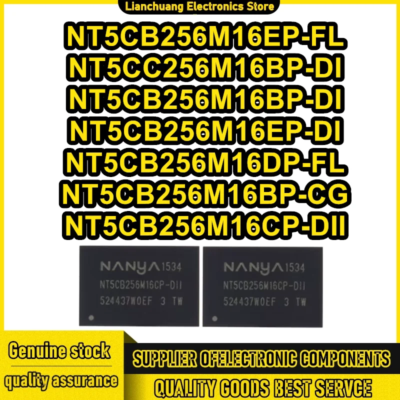5Pcs Nt5Cb256M16Ep-… - image