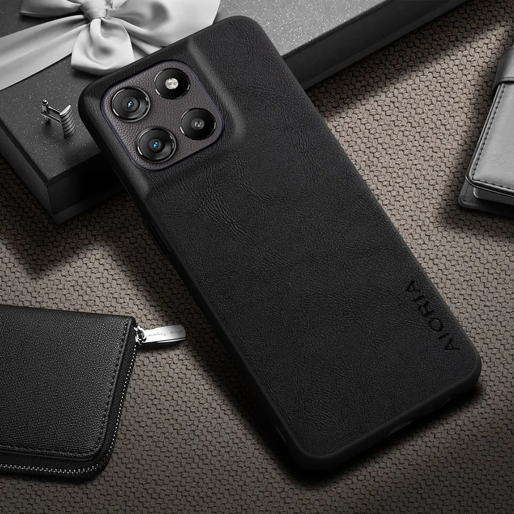 Funda para Motorola Moto G57 Power, funda de lujo con patrón de piel de vaca Vintage, funda para teléfono, funda para moto g57 power, capa
