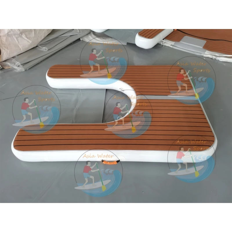 Anti Slip Inflatable Floating Pontoon Inflatable Boat Dock Inflatable Dock For One Jet ski