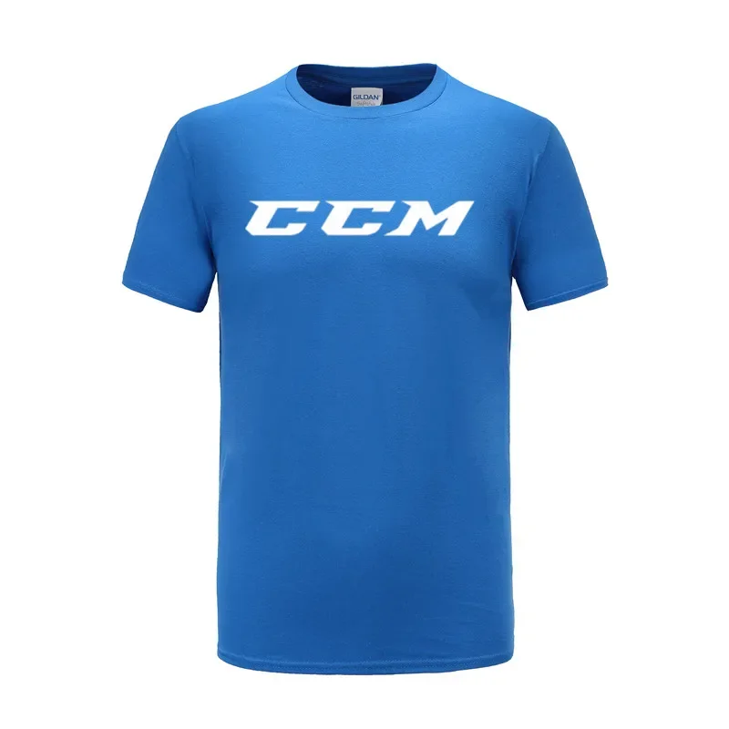 men\'s street T-shirt Ccm Logo Hockey Man T-Shirt men cotton tshirt summer brand teeshirt euro size free shipping