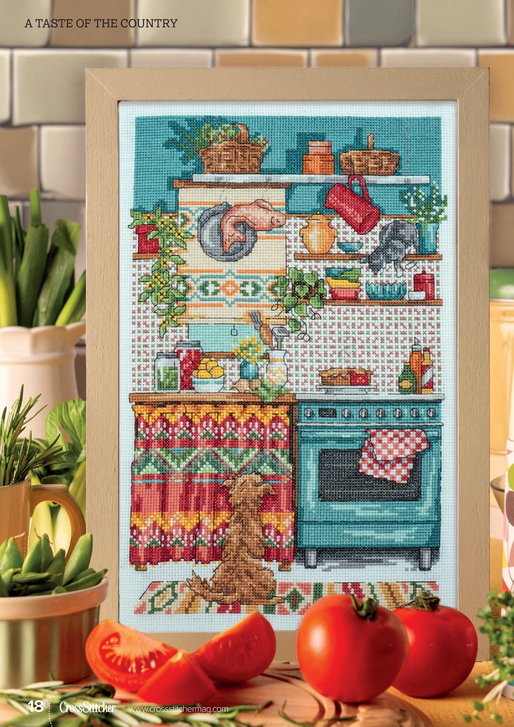 Quality Beautiful Counted Cross Stitch Kits Embroidered Home Decoration Beautiful kitchen 31-42