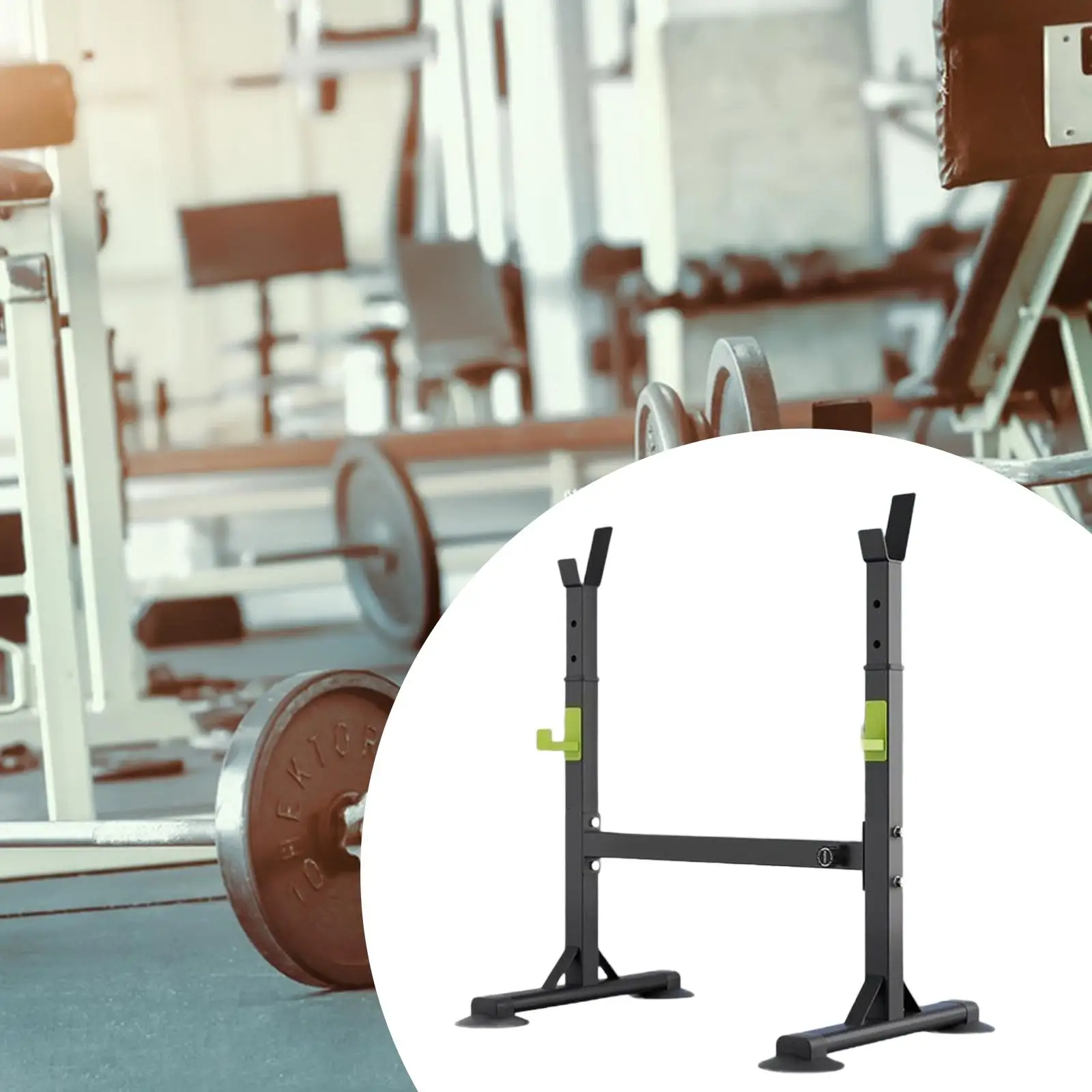 

Squat Rack Portable Dumbbell Rack for Weight Lifting Indoor Fitness Workout