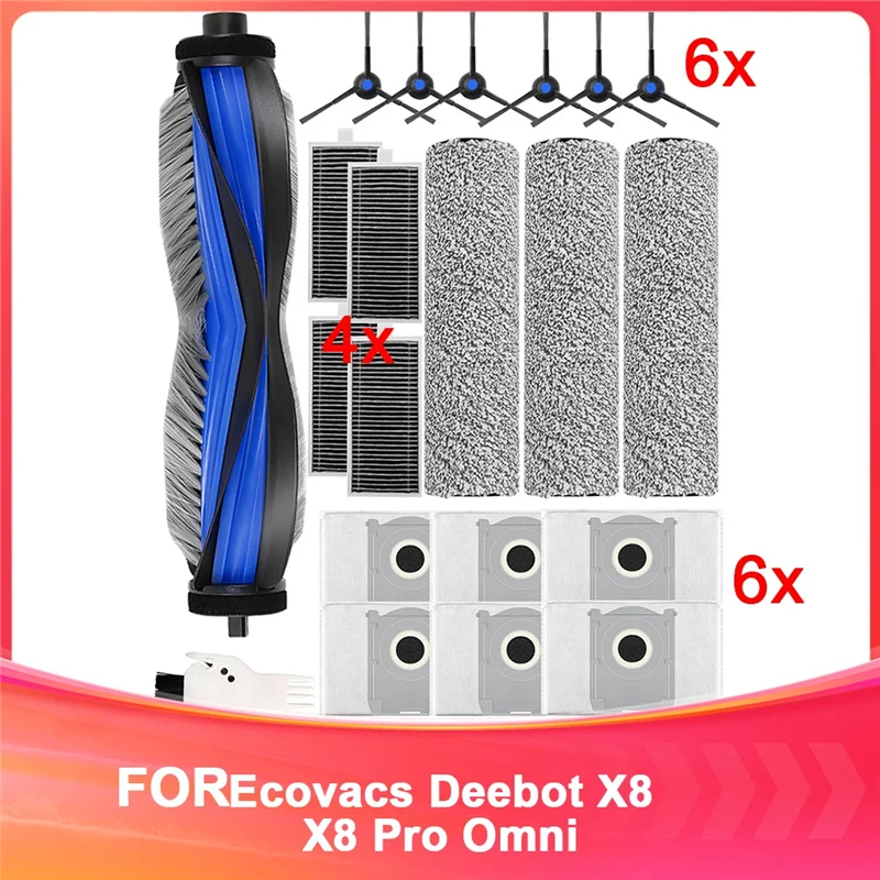 

B83B-Main Brush For Ecovacs Deebot X8 Accessory Set For Ecovacs Deebot X8 Vacuum Brush