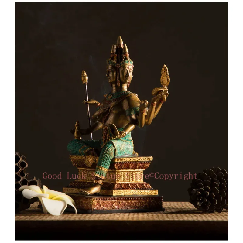 شخصية بوذا بأربعة جوانب ، سحر الحظ في جنوب شرق آسيا ، تايلاند ، براهما ، متجر الشركة ، المنزل ، تمثال فنغ شوي