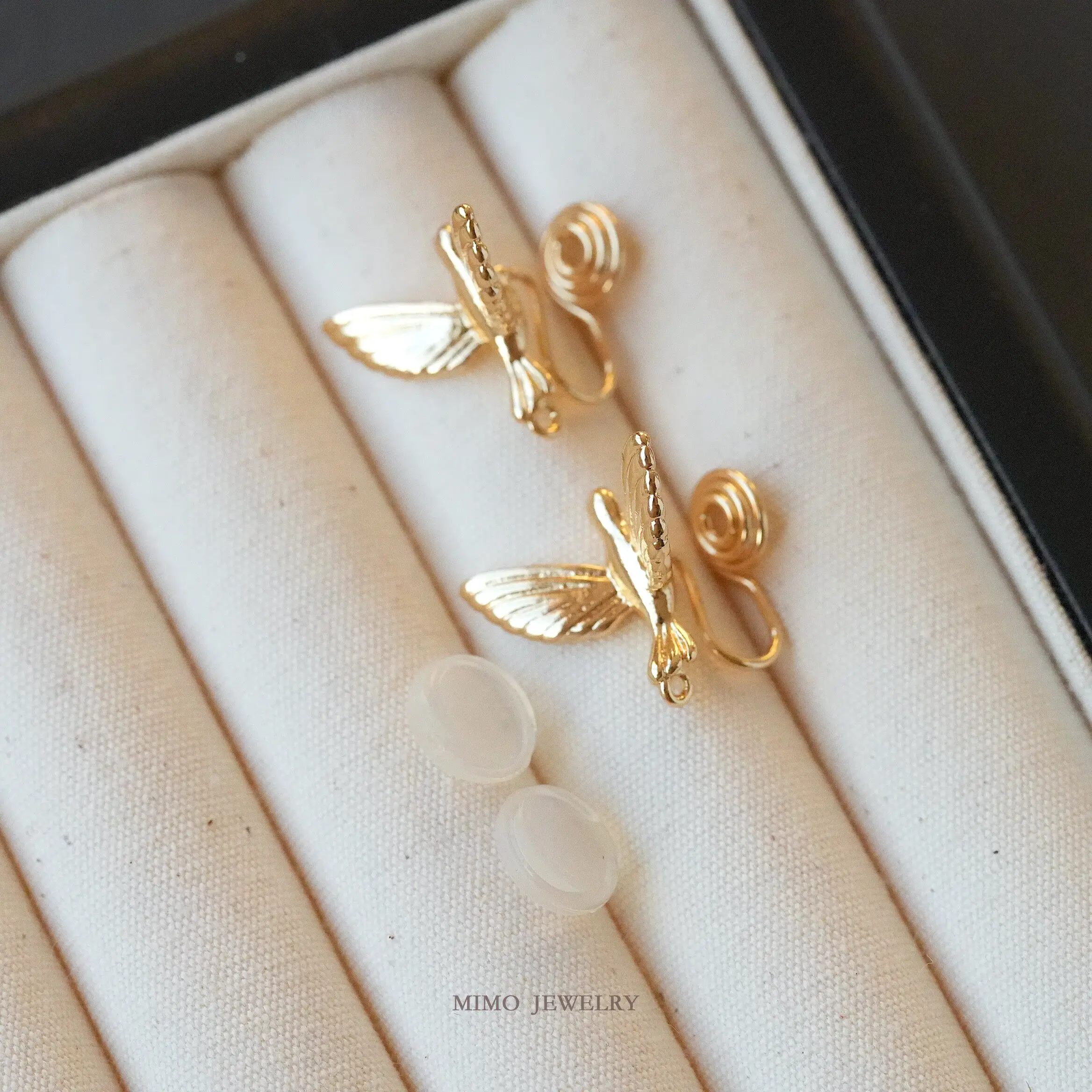 

Медные позолоченные серьги-клипсы с птицами, класса люкс, для самостоятельного изготовления украшений, фурнитура для ювелирных изделий