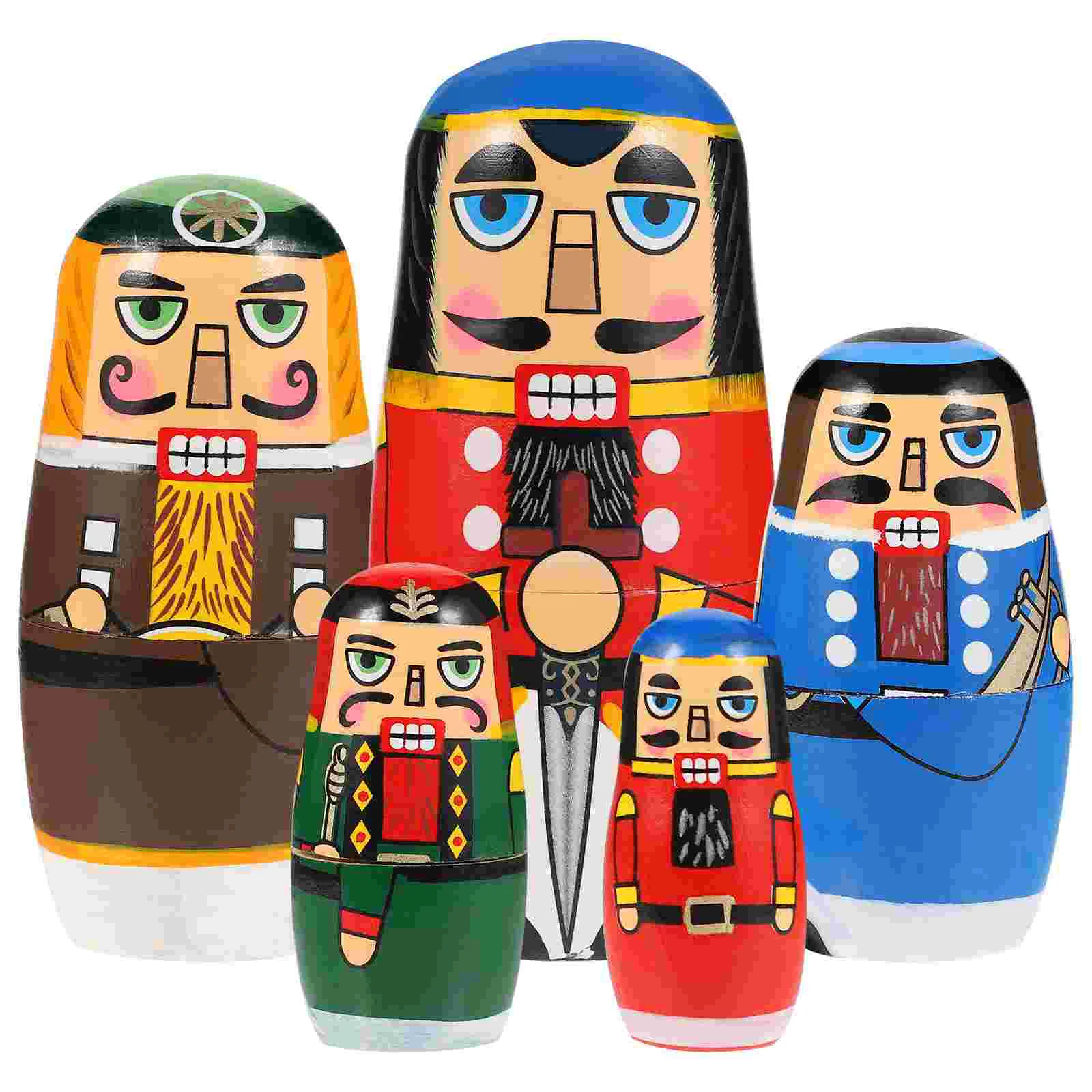 Russian Stacking Dolls Matryoshka Early Educational Plaything to Wood Nesting Children’s Toys