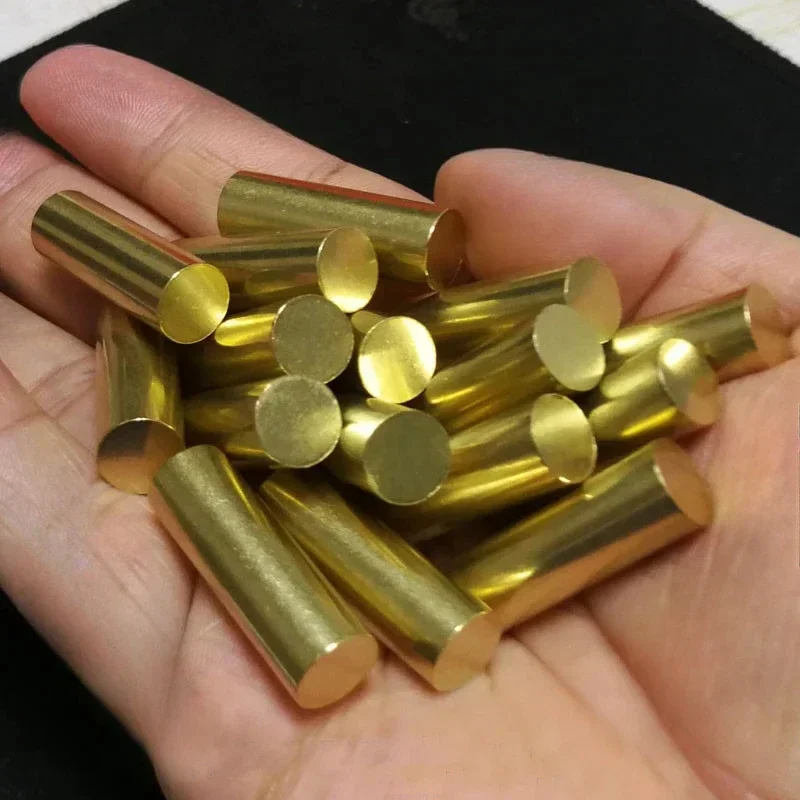 Diameter 0.8-28mm H59 Brass Round Bars Solid Rods DIY CNC Lathing Metal Bar Customizable Length100-500mm