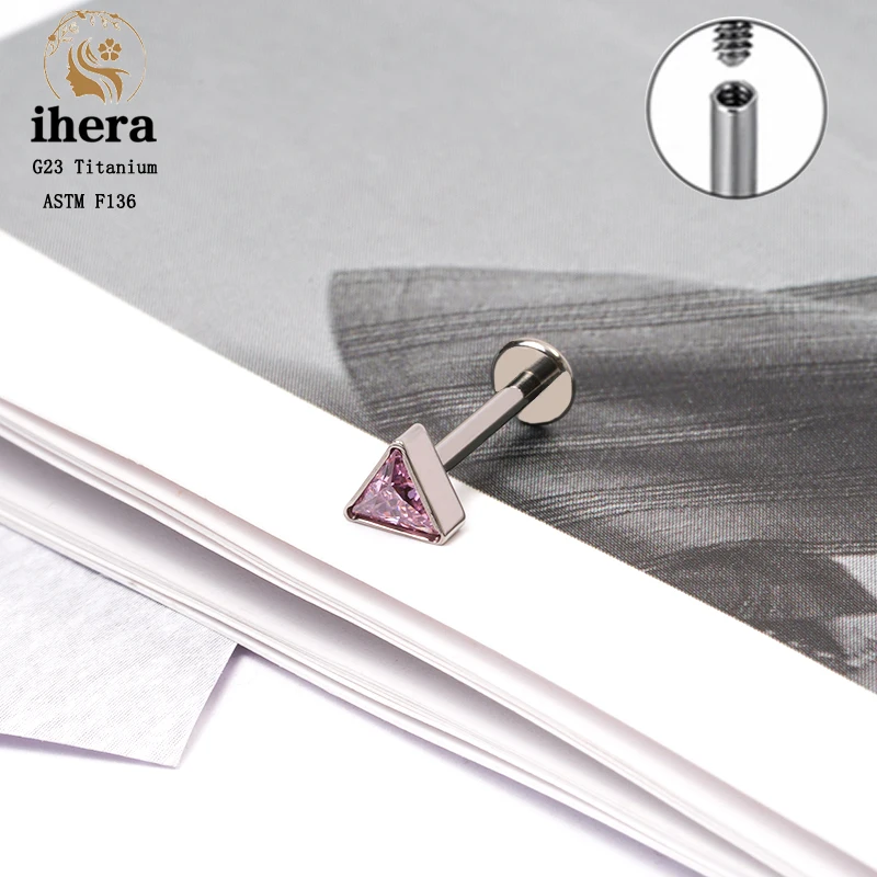G23 Titanium Punk Skull Piercing Stud Earrings ASTM F136 16G Women and Men Ear Cartilage Tragus Helix Conch Piercing Jewelry