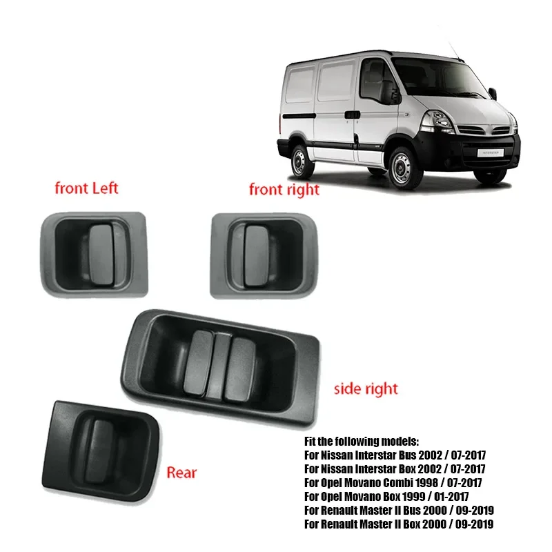 Door handle left front / right / side / for For Renault Master II Opel Movano Nissan Interstar 7700352420,7700352489 7700352488