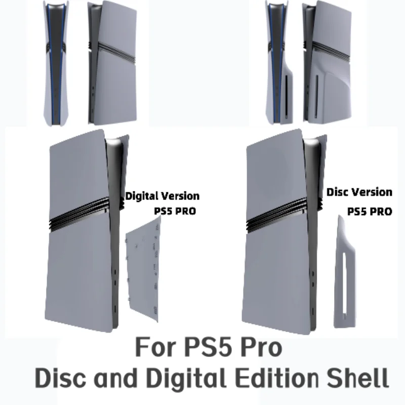 

Для панелей корпуса консоли PS5 Pro, серые пластины Pro Disc и Digital Edition с кожей логотипа и наклейкой на 30-летие
