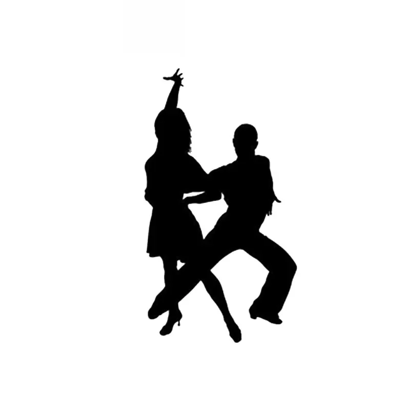 

Car Stickers Aerobic Exercise Dance Fitness PVC Car Decoration Accessories Decals Creative Waterproof Black/white,15cm*8cm