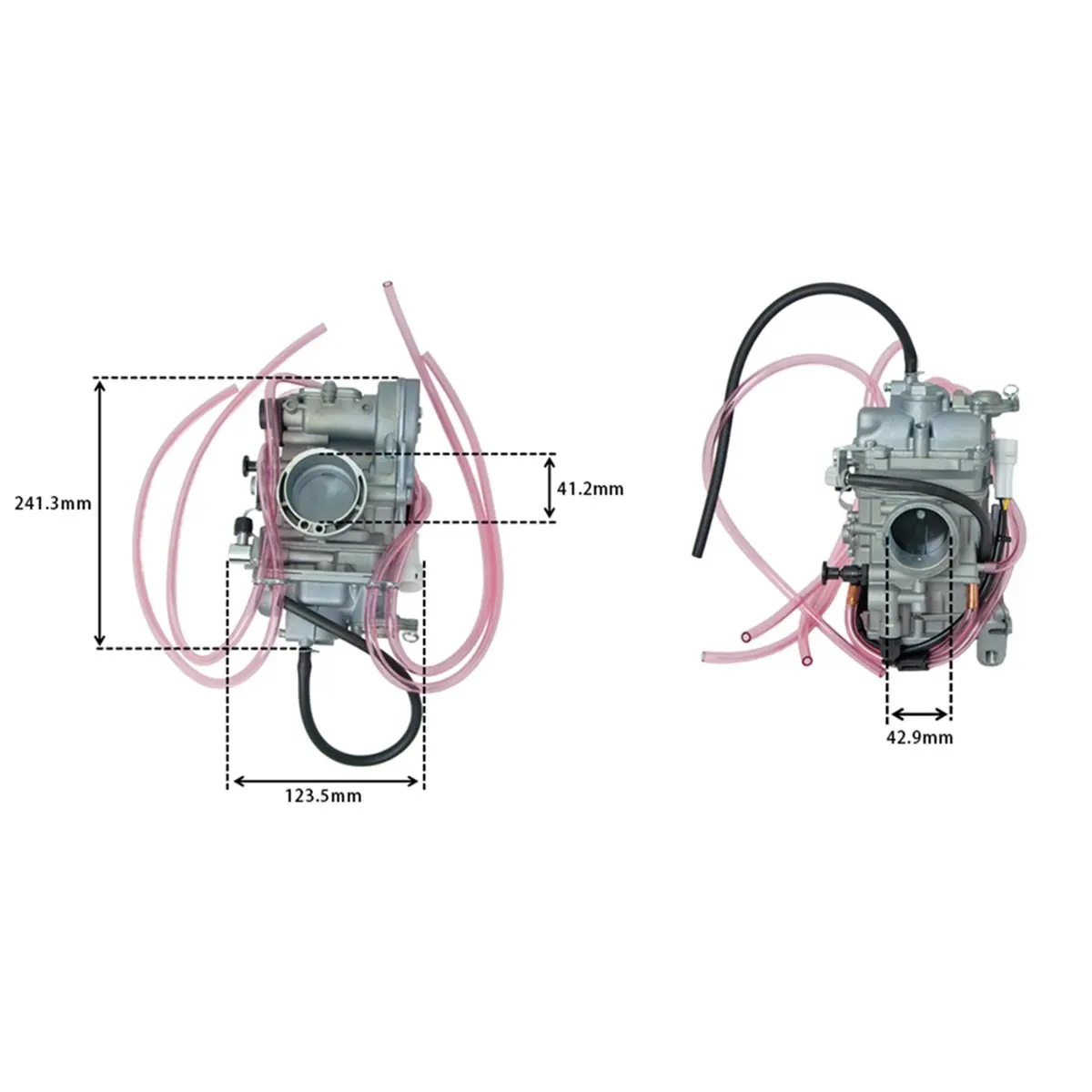 #73K Motorbikes Accessories ,Carburetor Kit  (Silver Gray)