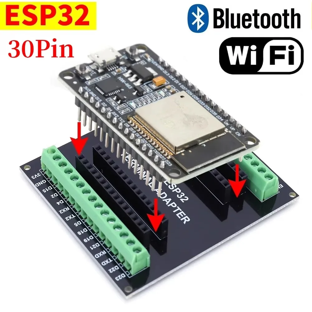 ESP32 Development Board Expansion Board Compatible WiFi Bluetooth module NodeMCU-32S Lua Ultra-Low Power Expansion Board 30Pin