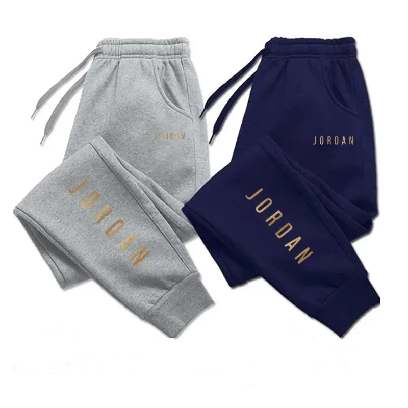 

2025 High end brand men's health pants autumn new fashion letter printed pants trend casual breathable versatile men's clothing